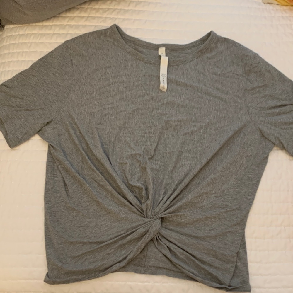 lululemon athletica Heather Gray Twist Tee